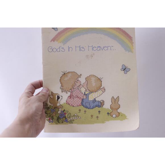 God's In His Heaven, Cross Stitch Designs, 1983, Gloria & Pat, Drawing Board - Picture 2 of 6